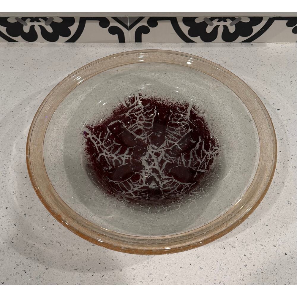 Vintage 1930s WMF Ikora Karl Wiedmann German Art Deco Glass Centerpiece Bowl